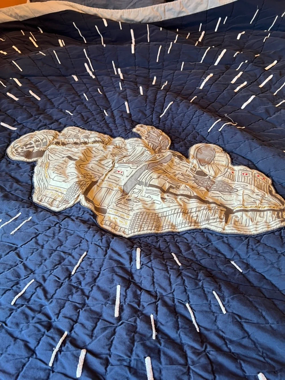 Pottery Barn Kids Star Wars Quilt Millennium Falcon Twin